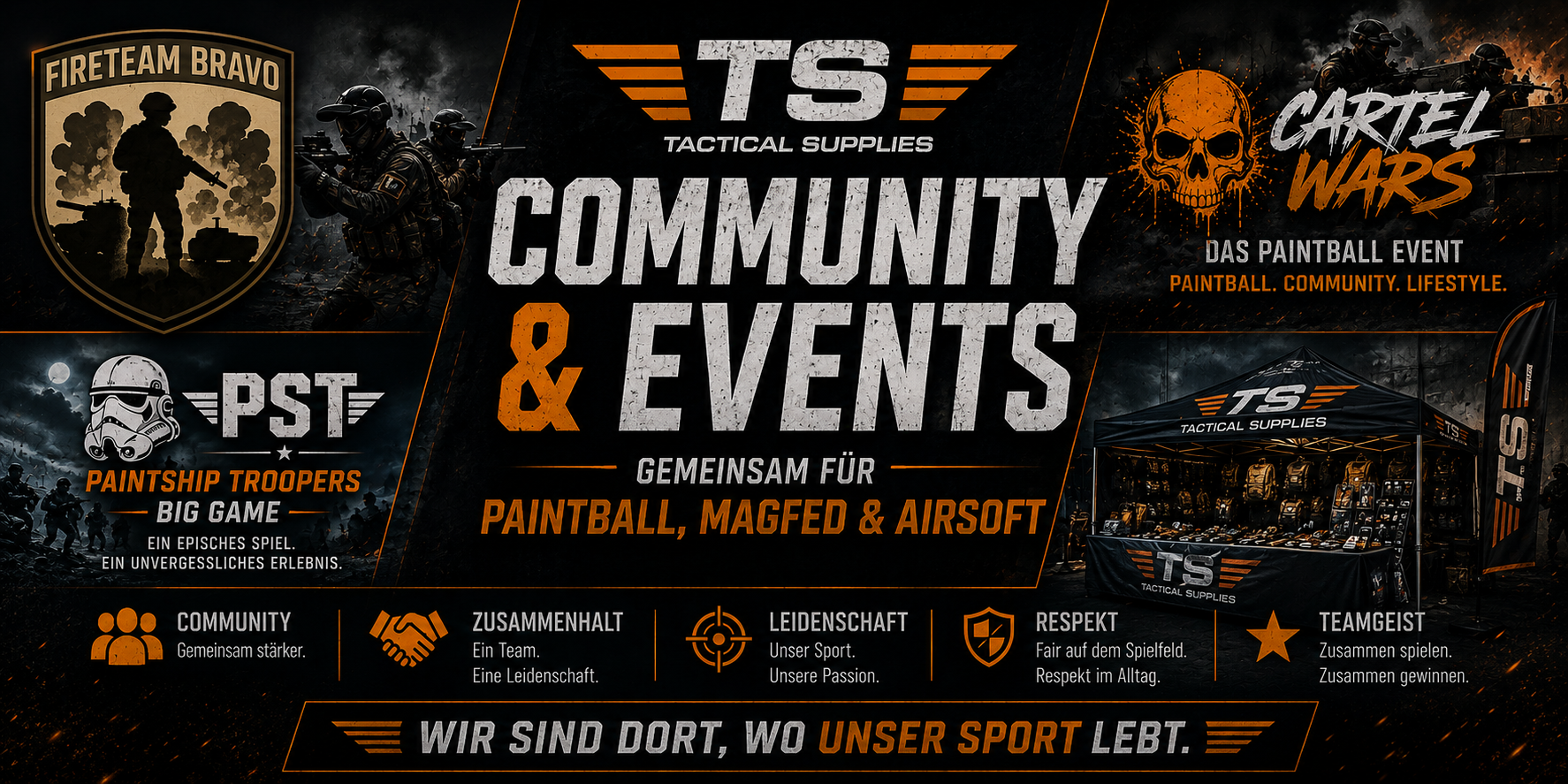 Tactical Supplies und Fireteam Bravo in der Paintball-Community