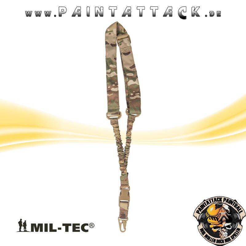 Basic Tragegurt mit Bungee 1-Point Flecktarn – Bild 3