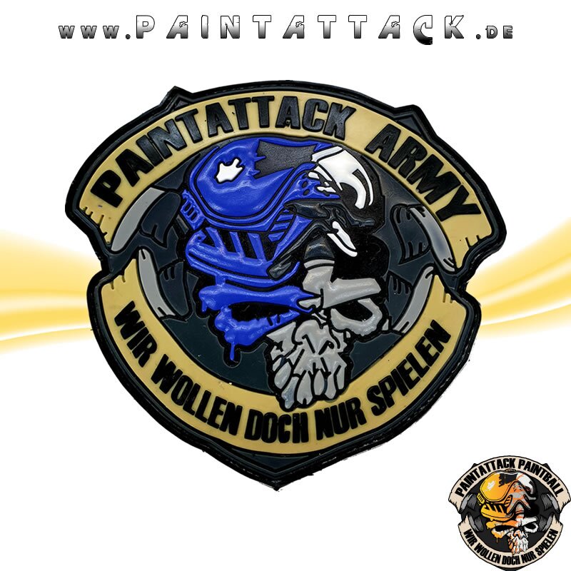 Paintattack Paintball 3D Rubberpatch Grün – Bild 8