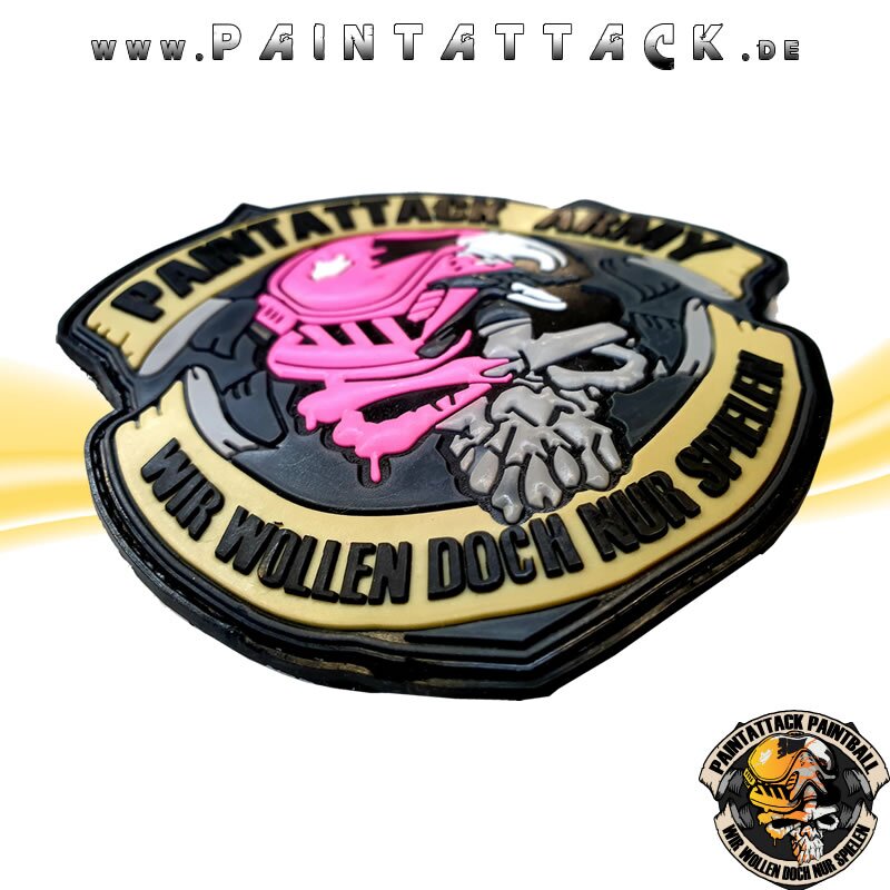 Paintattack Paintball 3D Rubberpatch Gelb – Bild 9