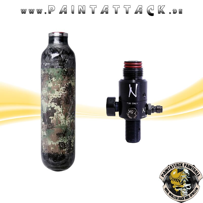 0,25l 300bar Armotech HP System mit Marken-Regulator Ninja standart Regulator – Bild 2