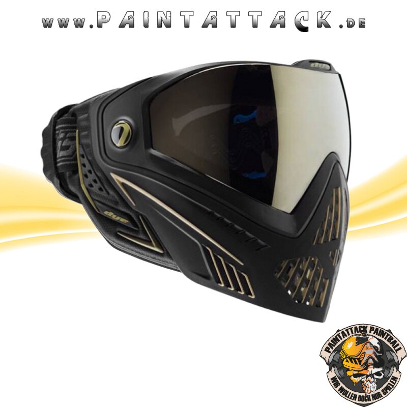 Paintball Maske DYE I5 Onyx schwarz gold 2.0 – Bild 3