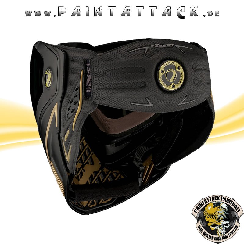 Paintball Maske DYE I5 Onyx schwarz gold 2.0 – Bild 8