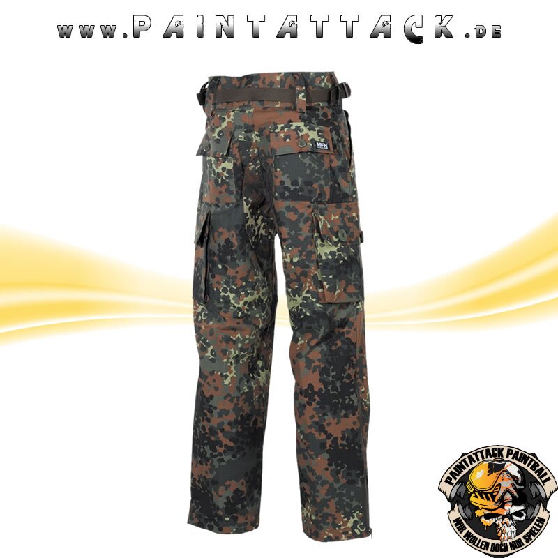 Kommandohose Smock-Attack  Hose für Paintball und Airsoft - Flecktarn S – Bild 2