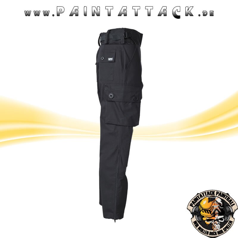 Kommandohose Smock-Attack  Hose für Paintball und Airsoft - Schwarz 3XL – Bild 3