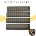 Tippmann 20 mm Waever Rail Cover Long 4er Pack Oliv – Bild 3