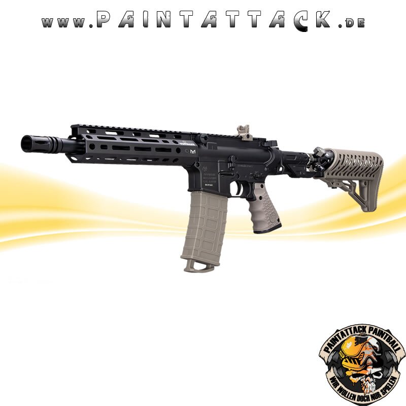 Tippmann TMC  Elite Air Stock Edition MagFed Paintball Markierer Dark Earth – Bild 3