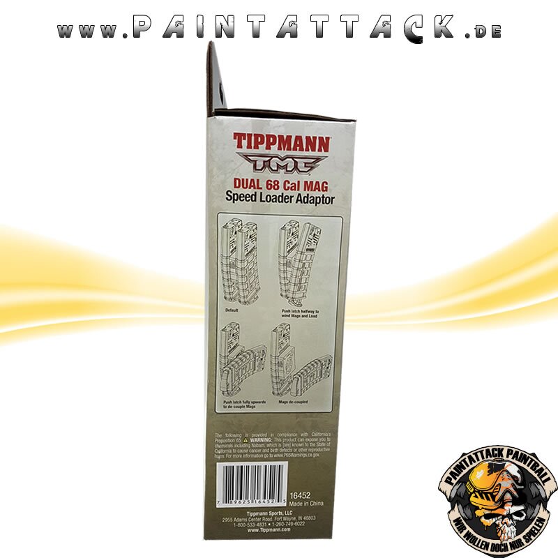 Tippmann TMC Magazin mit Magazinverbinder Mag-Fed Mags Doppelpack schwarz Kaliber 50 – Bild 5