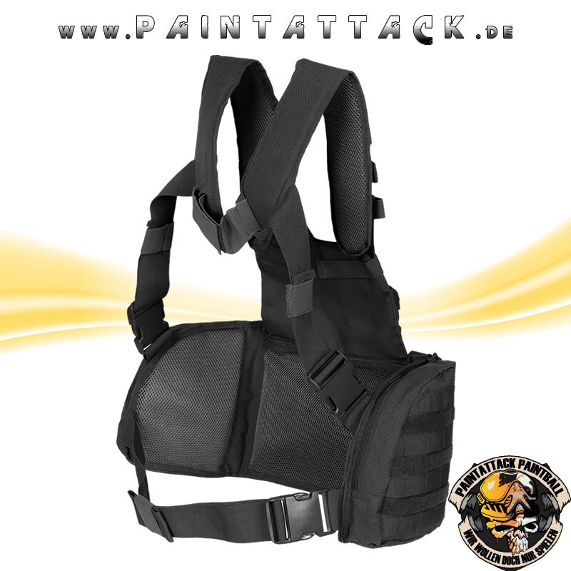 Chest Rig Mission Attack Magfed Weste schwarz – Bild 4