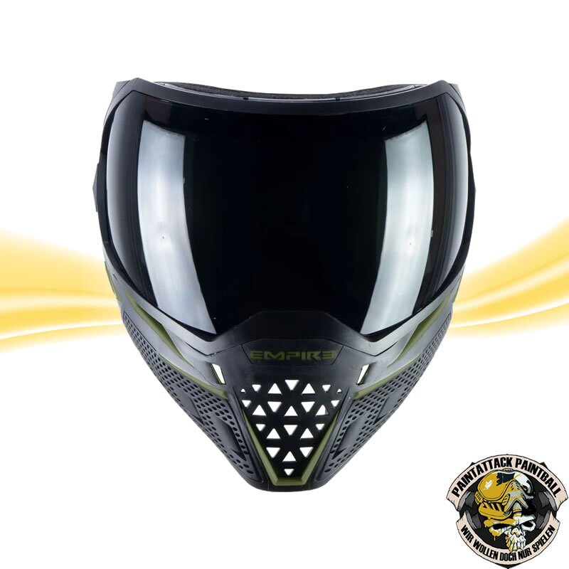 Empire EVS Paintball Maske schwarz - oliv mit 2 Maskengläsern  (Clear und Ninja) – Bild 2