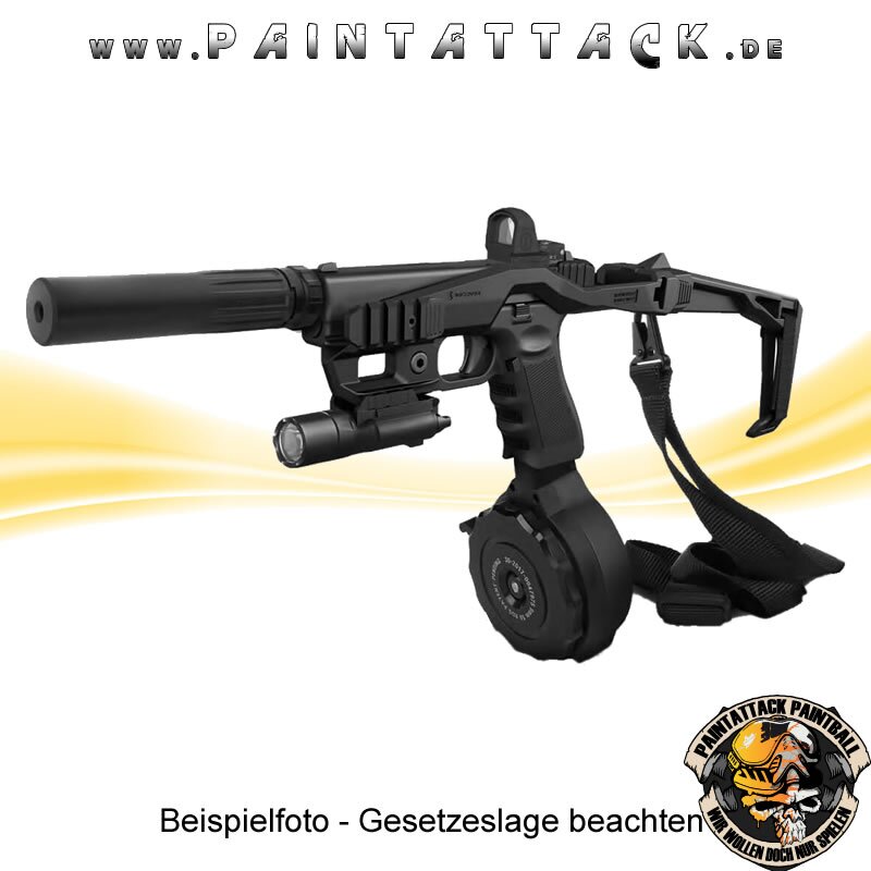 Glock Bodykit Recover 20/21 Stabilizer Komplettkit inkl. Holster für 10 mm / .45 ACP, schwarz, Kompatibilität C – Bild 5