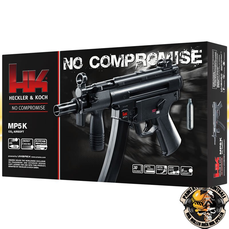 HK MP5 K Airsoft Maschinenpistole mit Blowback 6mm BB CO2 – Bild 3