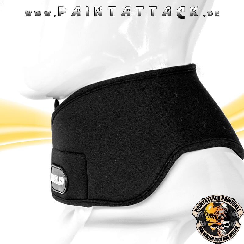 Halsschutz GROß Paintball Neck Protector 5mm Field schwarz – Bild 2