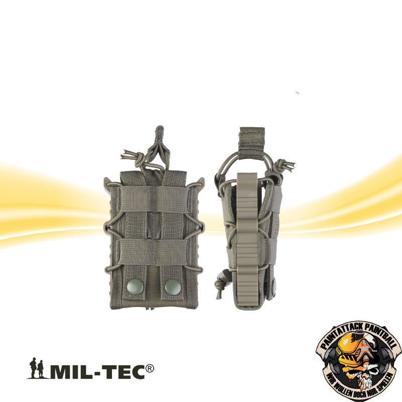 Molle Magazintasche universal open Top Flex Single oliv – Bild 2