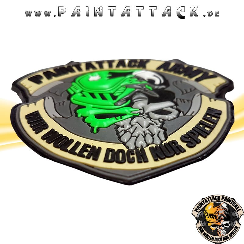 Paintattack Paintball 3D Patch Rubberpatch – Bild 3