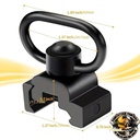 QD Sling Mount mit Push Button Trageriemen Halterung mit Schnellverschluss Sling Swivel Mount T22mm Picatinny Schiene – Bild 2