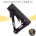 RAP4 M4 Schulterstützen Cover schwarz mit Air Thru Stock Adapter – Bild 2