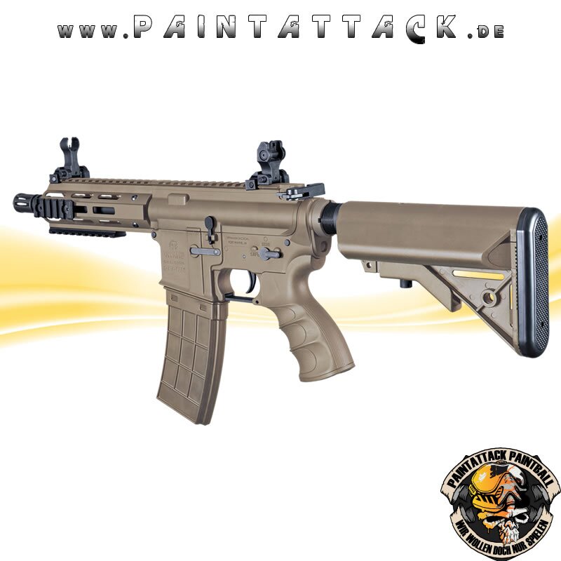 Tippmann Recon AEG Shorty 6 Zoll mit M-Lok Shroud 6mm BB Airsoft Gewehr TAN – Bild 3