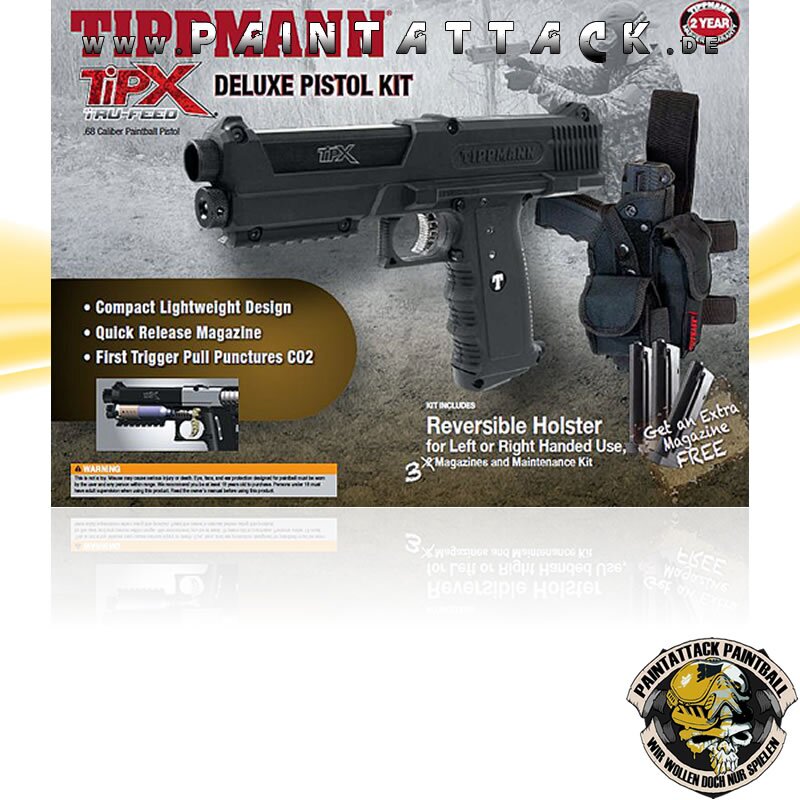 Tippmann TPX / TiPX Pistole V2 Deluxe Kit - SCHWARZ – Bild 2