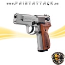 Walther P88 Schreckschusspistole 9 mm P.A.K. Bicolor Holzgriffschalen – Bild 2