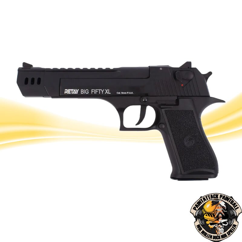 Retay Schreckschusspistole 9 mm P.A.K  Big Fifty XL brüniert