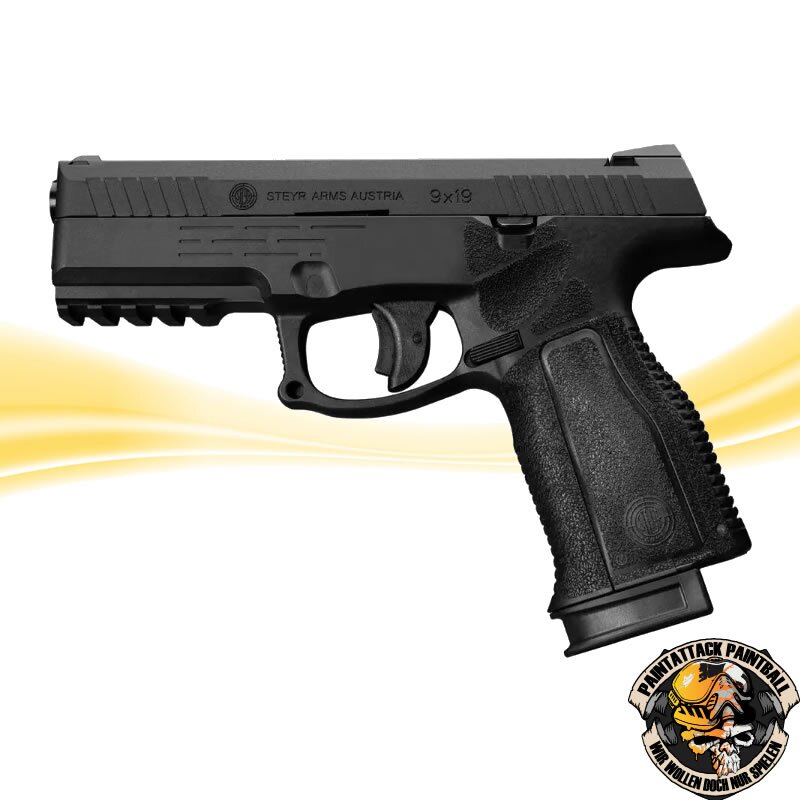 Steyr L9-A2 Airsoft Pistole  – CO2 Blow-Back 6 mm BB schwarz von ASG