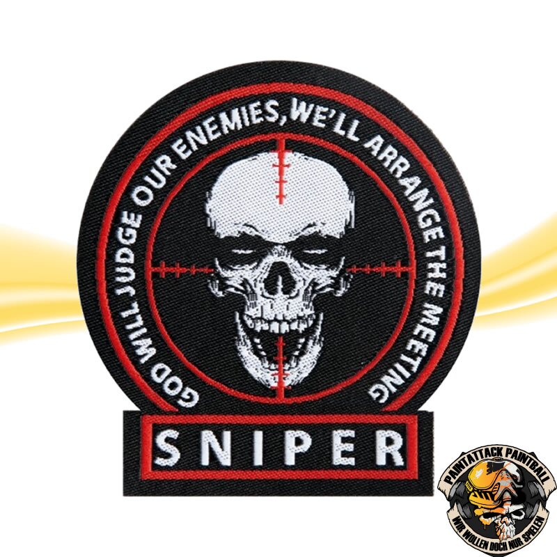 Sniper Textil Patch für Airsoft- und Paintball-Scharfschützen