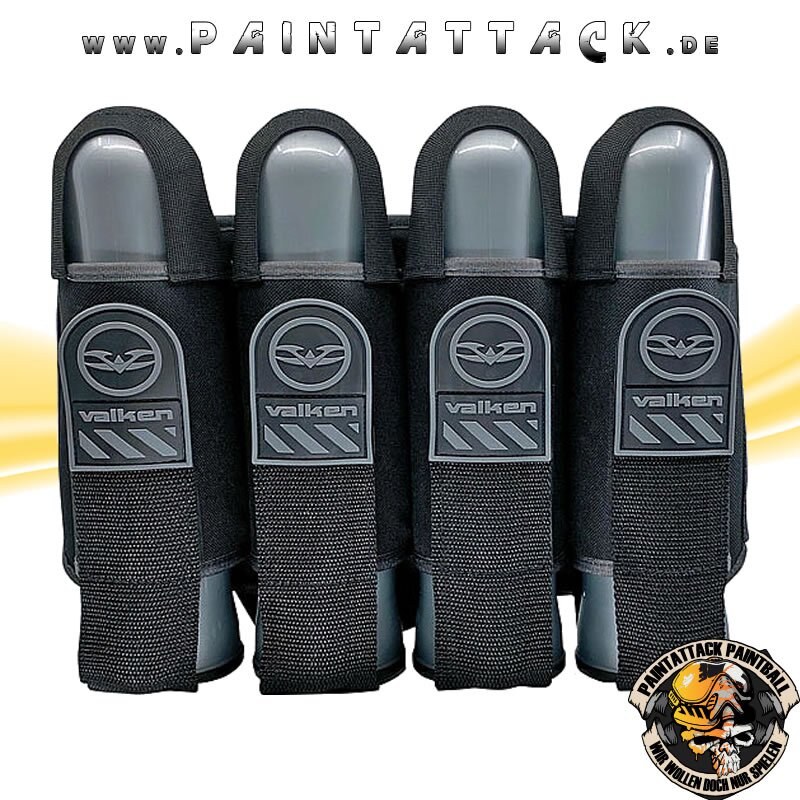 Paintball Battlepack 4 Pot Valken Alpha schwarz black/grey