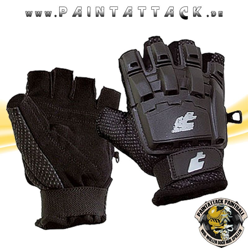 Paintball Halbfinger Handschuhe ProToyz PT-Field - schwarz S