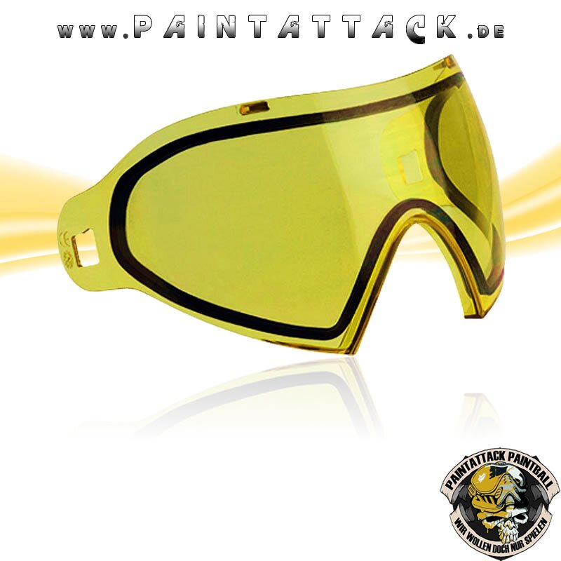Dye I4 + I5 Thermalglas, Ersatzglas, Paintball Maskenglas, Antifog Lens - GELB / YELLOW
