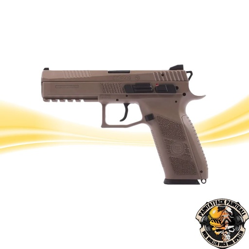 [6851] ASG CZ P-09 Airsoft GBB Pistole ab 18 mit Polymer Schlitten - TAN