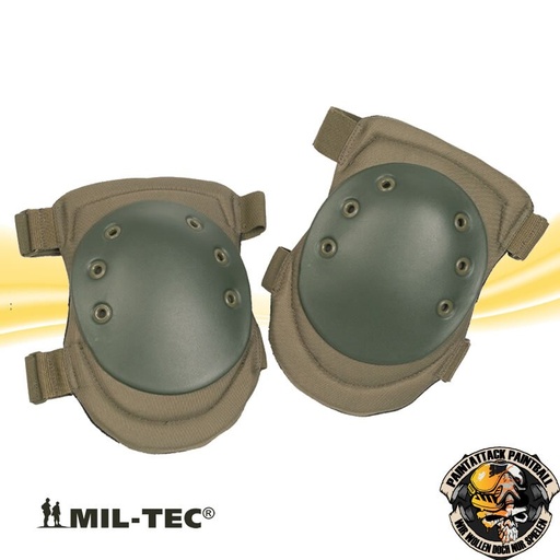 [6733] Kniechützer groß Mil-tec Paintball Airsoft Schutz für Knie oliv
