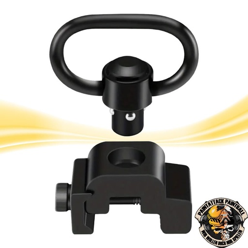 [6698] QD Sling Mount mit Push Button Trageriemen Halterung mit Schnellverschluss Sling Swivel Mount T22mm Picatinny Schiene