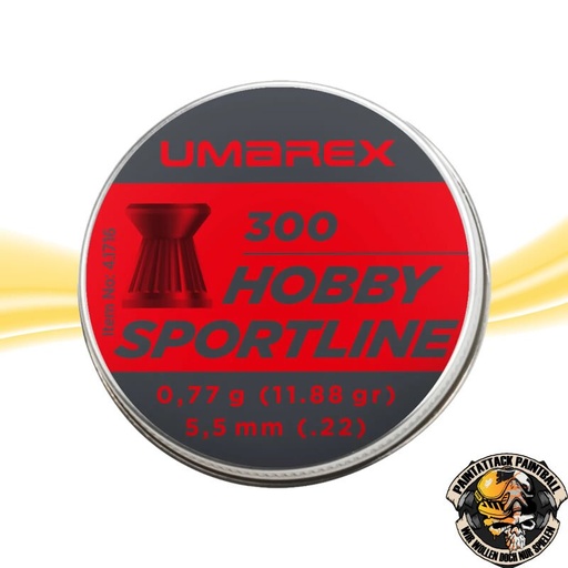 [6693] Umarex Hobby Sportline Flachkopf Diabolos geriffelt 5,5 mm (.22), 0,77 g, 300 St