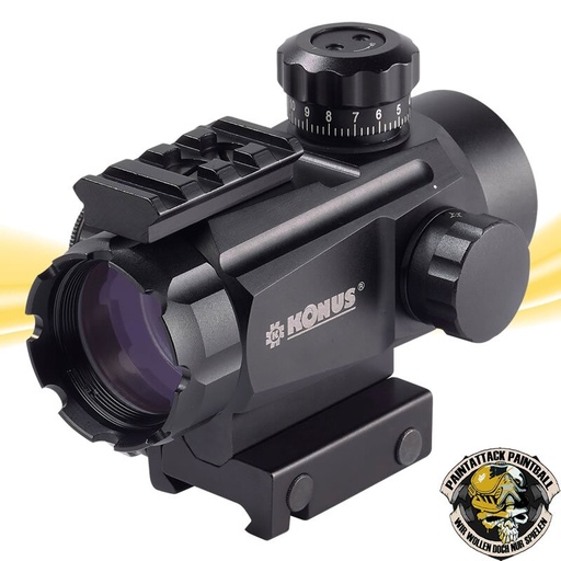 [6608] Konus Konusight Red Dot Visier KON7378  Zieleinrichtung für Weaver Rails