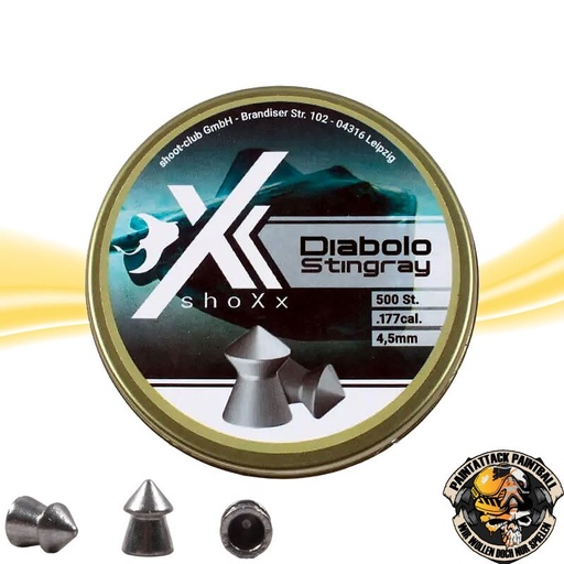 [6595] Diabolo Kaliber 4,5 mm – Spitzkopf-Jagddiabolos 500er Dose XX