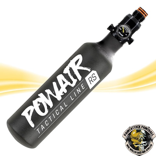 [6511] Paintball HP Flasche tactical Line 0,23L 300bar mit PowAir MaxReg Regulator 300 Bar