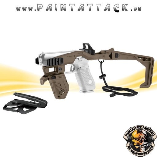 [6482] Glock Bodykit Recover 20/21 Stabilizer Komplettkit inkl. Holster für 10 mm / .45 ACP, Tan, Kompatibilität C