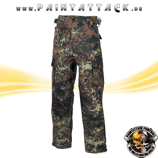 [6441-M-002] Kommandohose Smock-Attack  Hose für Paintball und Airsoft - Flecktarn M