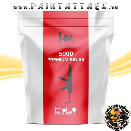 [6407] Heckler & Koch Premium Bio BBs 6mm 0,20g 5000 Kugeln