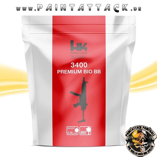 [6405] Heckler & Koch Premium Bio BBs 6mm 0,3g 3400 Kugeln