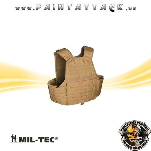 [6391] Laser Cut Carrier Weste tactical PRO coyote