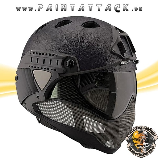 [6371] Taktischer Helm mit Thermalglas und Gitterschutz Mod. Raptor