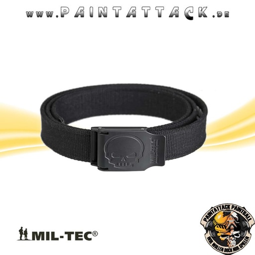 [6366] Gürtel Skull 40mm schwarz - Totenkopf Hosengürtel
