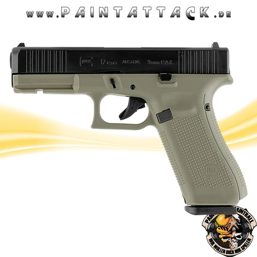 [6345] GLOCK 17 Gen5 9mm P.A.K Battlefield Green Gaspistole - Schreckschusspistole