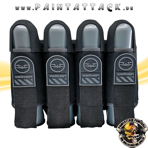 [6099] Paintball Battlepack 4 Pot Valken Alpha schwarz black/grey
