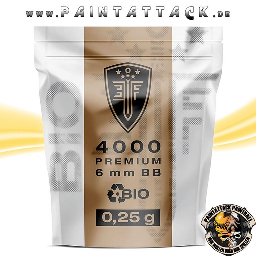 [6036] Elite Force Bio airsoft 6mm BB’s 0,25g 4000 Stück Softair-Kugeln