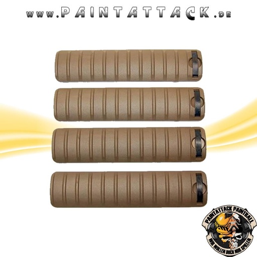 [5570] Tippmann 20 mm Waever Rail Cover Long 4er Pack Tan