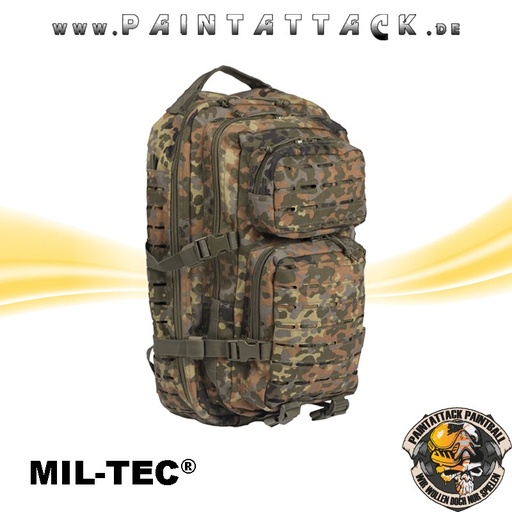 [5368] Rucksack mit Molle-System US Assault SM, Laser-Cut Flecktarn