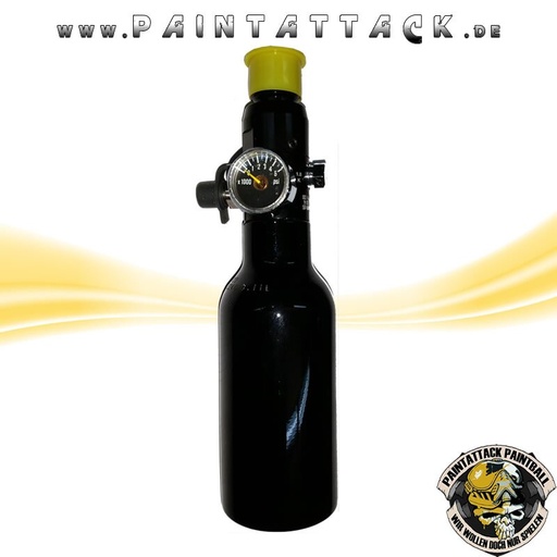 [3701] HP Flasche 0,12L 200 Bar (7ci) Xtreme-Short Paintball Preset System - Optimal für Mag-Fed
